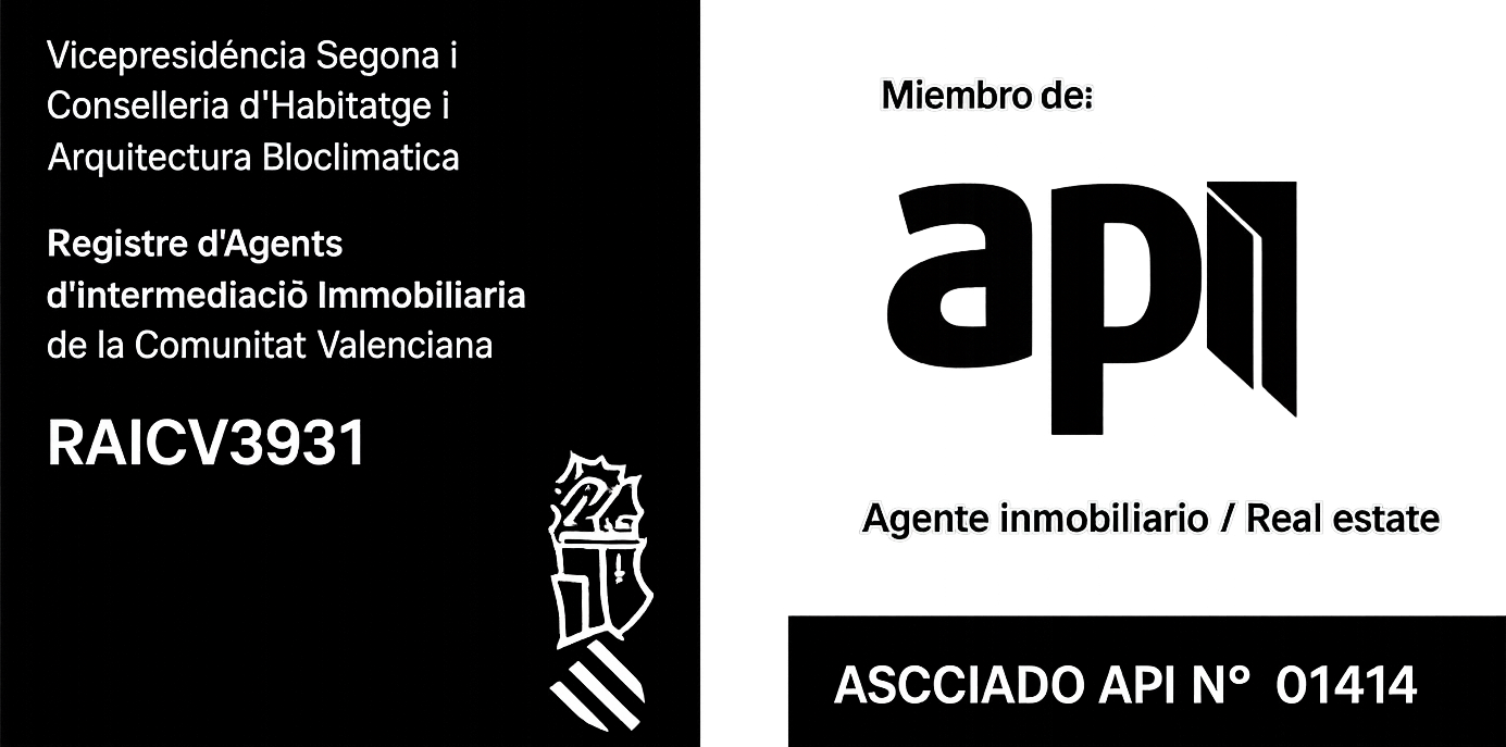 Membre de API N° 01414 | RAICV3931 — Registre d'Agents d'Intermediació Immobiliària de la Comunitat Valenciana